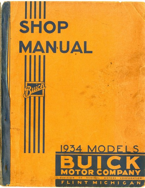 1934-1935 Buick Serie 50 60 90 Shop Manual Reparatur-Service Buch 